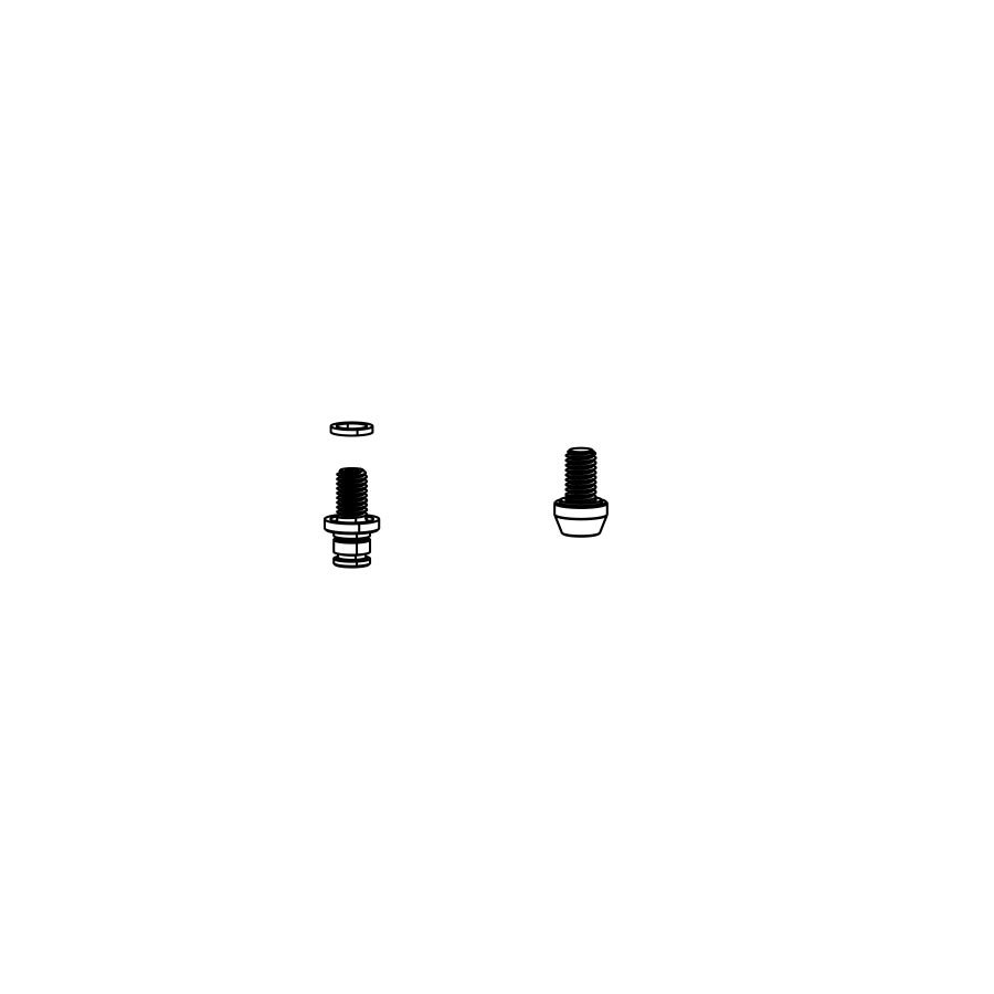 Adjuster Knob & External Hardware RockShox RockShox Shaft Fastener Kit Yari Black