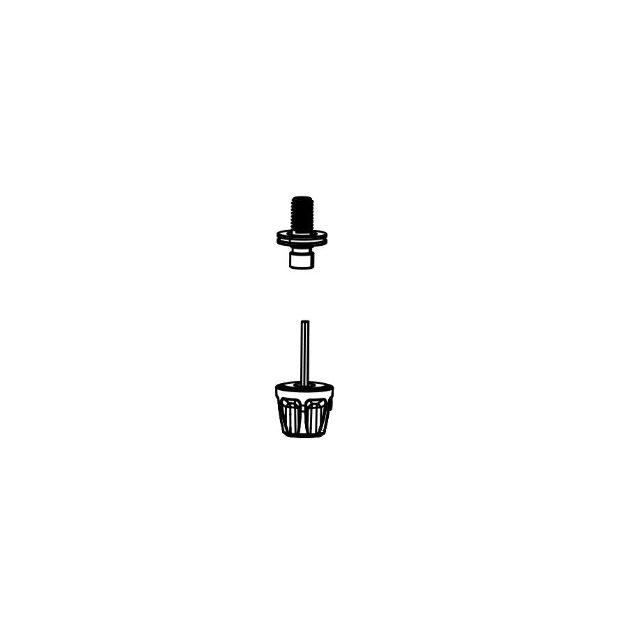 Adjuster Knob & External Hardware RockShox RockShox Motion Control Rebound Damper Knob Kit - RevelationRC A12018/19ChargerRC/LyrikSEL C2+PikeSEL B3+YariB1ZEB A2+Pike C1 +2022+ Black