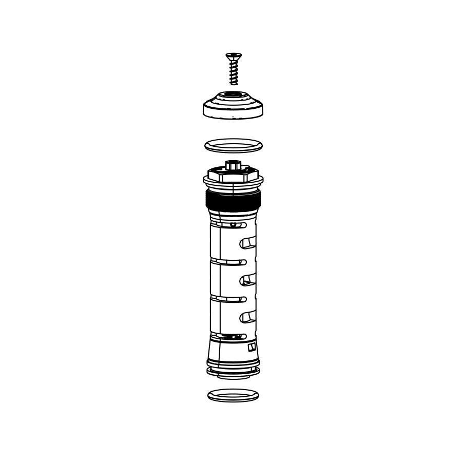 Damper Compression RockShox RockShox Compression Damper Bluto A1/Reba A7 80-100mm/120mm Crown Adjust Motion Control RL Black