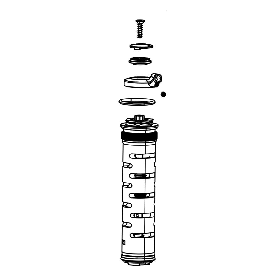 Damper Compression RockShox RockShox Motion Control OneLoc Remote Compatible Compression Damper 35mm Revelation RC A1 2018+ Black