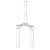 Crown/Steerer/Uppertube Assembly RockShox RockShox CSU Bluto Solo Air 26" 51 Offset Aluminum Taper Diffusion Black A1 Light Slate Gray