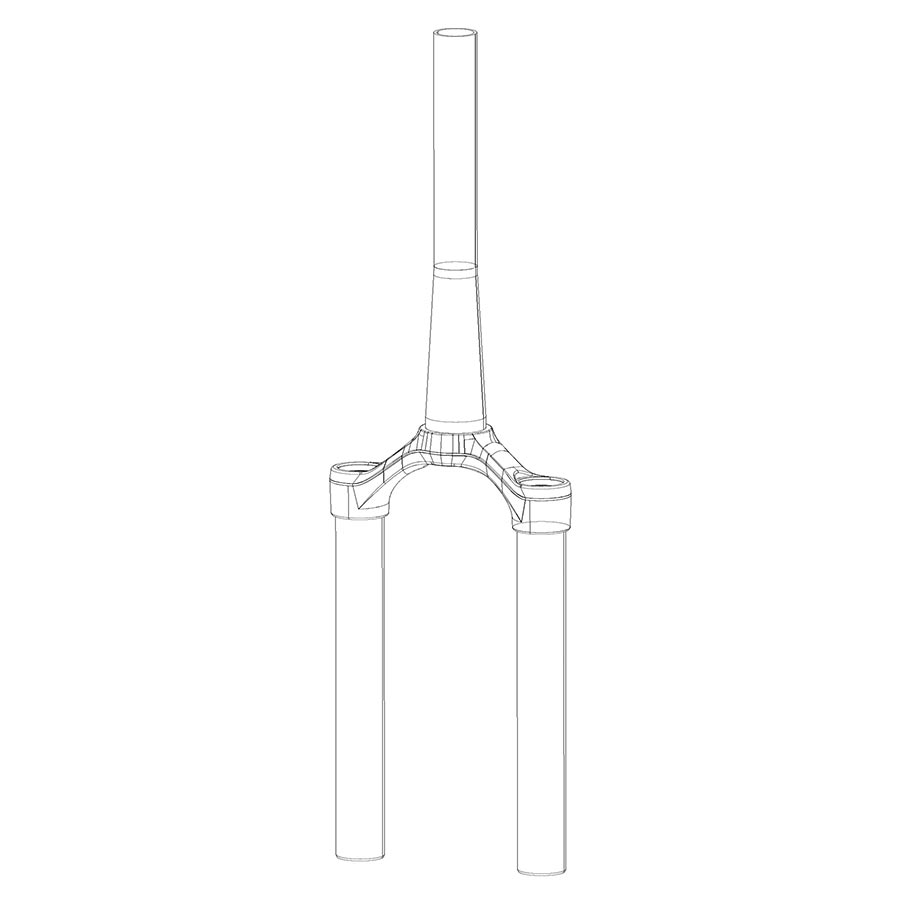 Fork Uppers RockShox RockShox CSU for SIDB/RBA 2927+ 51 TPR BLK 11.4018.008.407 Light Gray