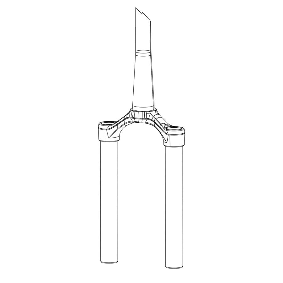 Crown/Steerer/Uppertube Assembly RockShox RockShox CSU Reba Solo Air 29" 15 x 110mm A7 120mm 2018+ No Gradients Diffusion BLK Light Gray