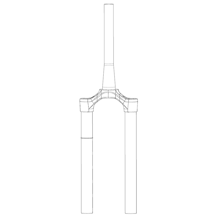 Fork Uppers RockShox RockShox CSU for Pike DB 27 37 DFBLK 11.4018.008.571 Gray