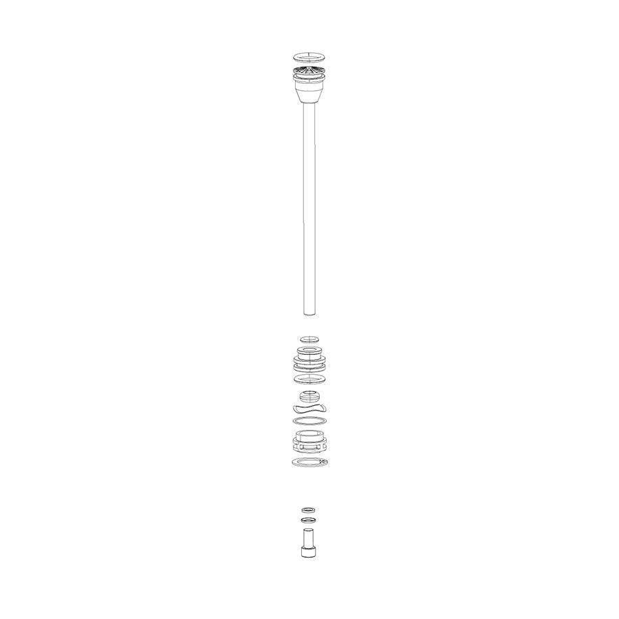 Air Springs & Parts RockShox RockShox Solo Air Spring for RVL SA 140 BLK 120mm 11.4018.010.130 Light Gray
