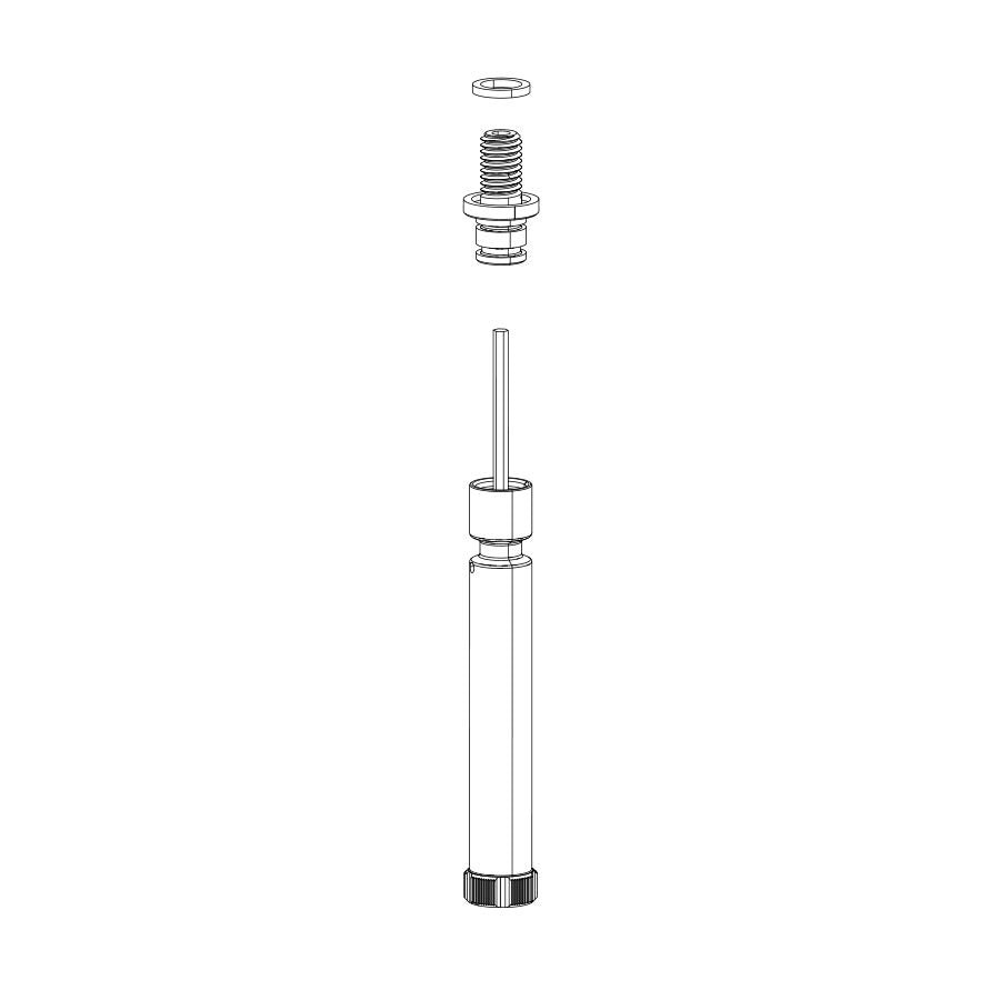 Adjuster Knob & External Hardware RockShox RockShox Rebound Fork Damper Knob Kit 29" SID B2+ (2017+)/Reba A7 (2018+) Gray