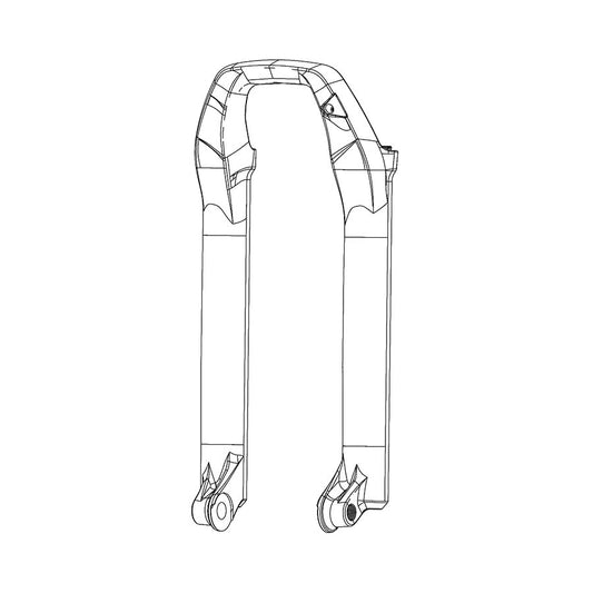 Fork Lowers RockShox RockShox Lower Leg for Pike 27B GLB B3 11.4018.091.024 Light Gray