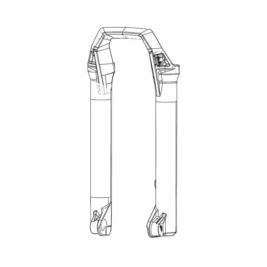 Fork Lowers RockShox RockShox Lower Leg for ZEB Gloss Black 27.5" 11.4018.091.037 Black