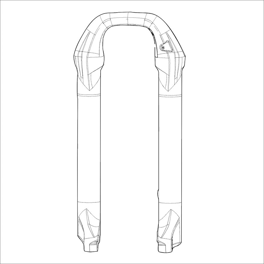 Fork Lowers RockShox RockShox Lower Leg for 35G 29" 11.4018.091.050 Dark Gray