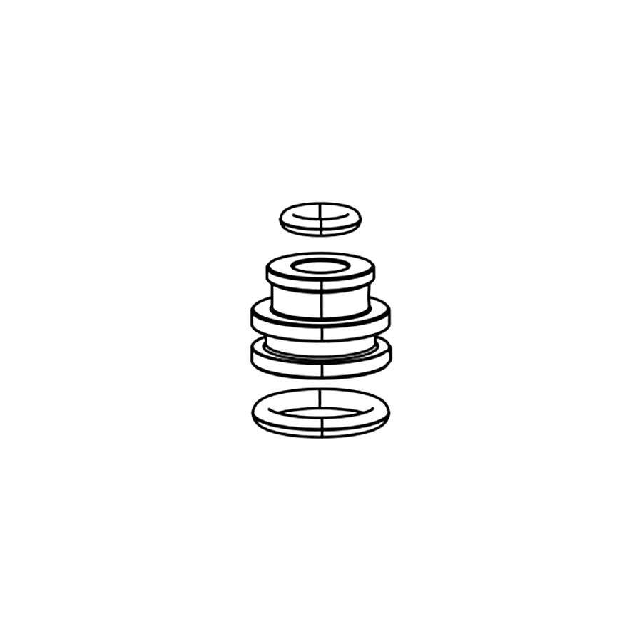 Air Springs & Parts RockShox Rockshox DebonAir Air Spring Sealhead 32mm SID A1-A42011-2016/Reba A2+2013+/Bluto A1+2015+ Black