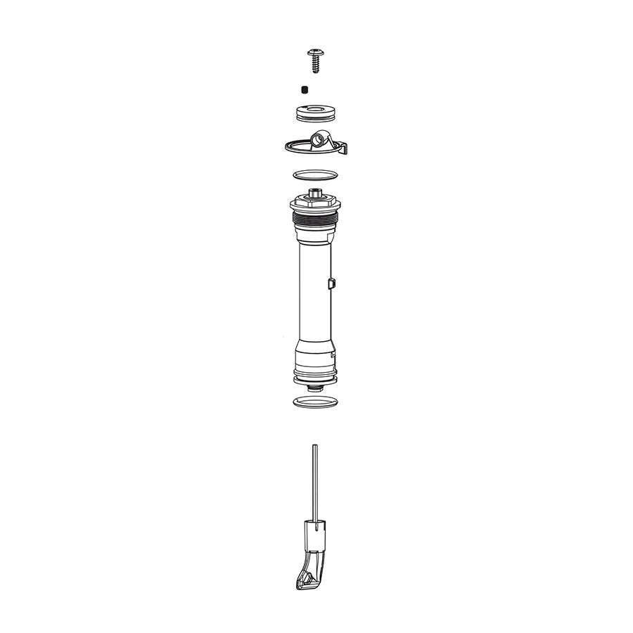 Damper Compression RockShox RockShox Compression Damper - Crown Turnkey Judy Silver A1+ / 30 Silver A3+ Dark Slate Gray