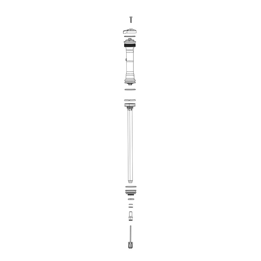 Damper Compression RockShox RockShox Compression Damper - Crown Turnkey Motion Control 35 SILVER A1 Gray