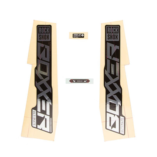 Fork Decals RockShox RockShox Decal Kit for Boxxer ULT Polar/Black 11.4018.105.003 Bisque