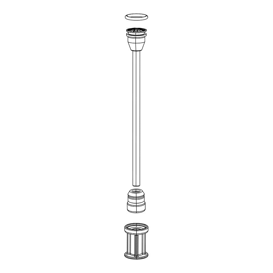 Air Springs & Parts RockShox RockShox SID DebonAir Spring Shaft - 100mm 29" 32mm Stanchion air shaft bumpers SID SL C1 Dim Gray