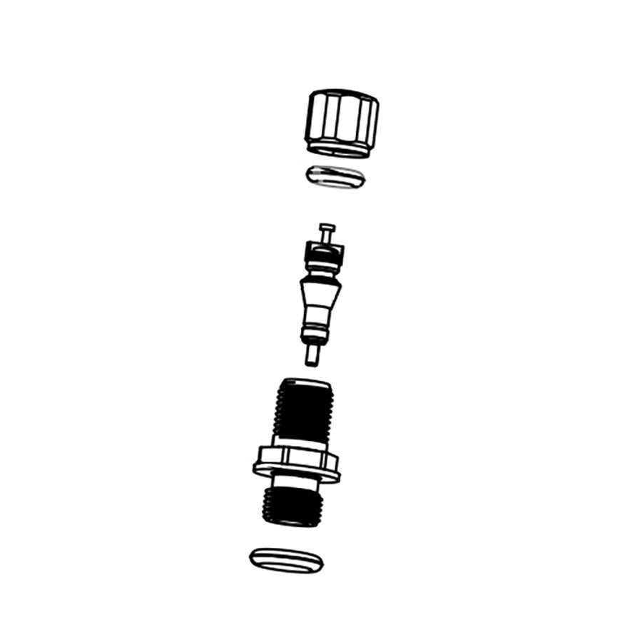 Dropper Post Parts RockShox RockShox Reverb Stealth Air Valve Assembly Black