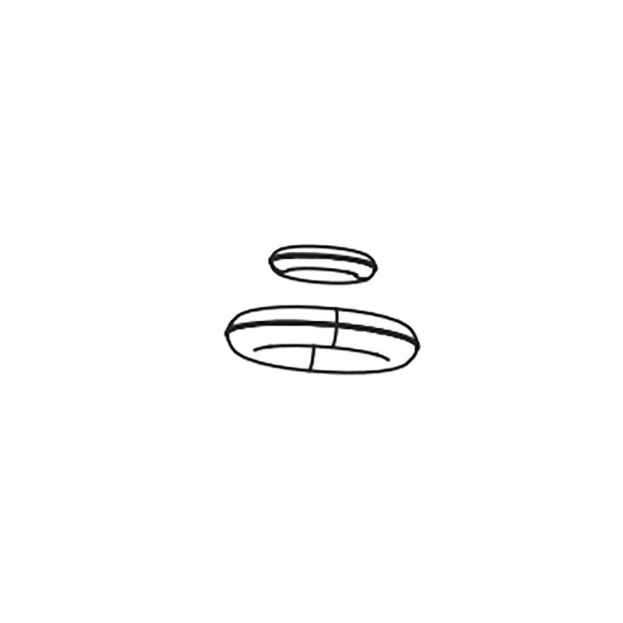 Dropper Post Parts RockShox RockShox Reverb/Reverb Stealth A2/B1 Bulk O-Ring Main Piston Seal 10 Pack Light Gray