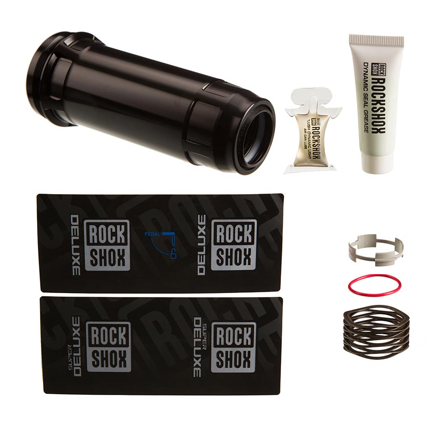Rear Shock Parts & Service Kits RockShox RockShox Rear Shock Air Can Assembly - Linear 67.5-75mm Super Deluxe C1/Deluxe C1 2022+ Black