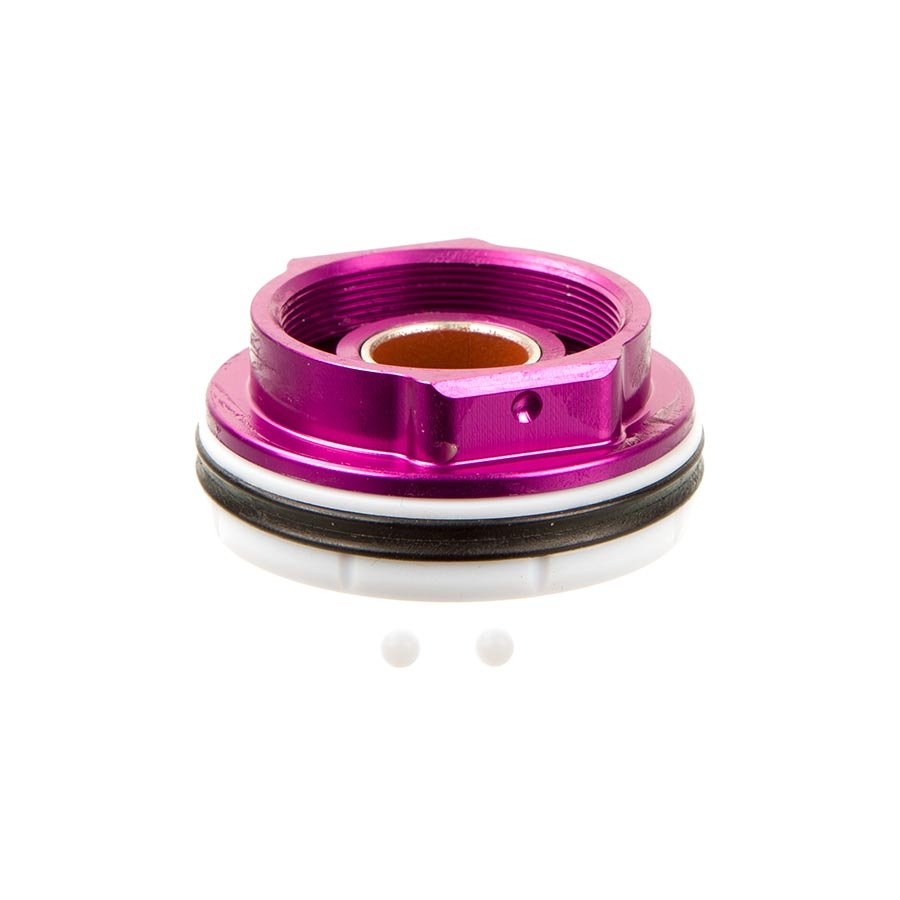 Rear Shock Parts & Service Kits RockShox RockShox Rear Shock Damper Fixed Air Piston/Sealhead Assembly - Super Deluxe C1+/Super Deluxe Flight Attendant C1+ 2023+ Maroon