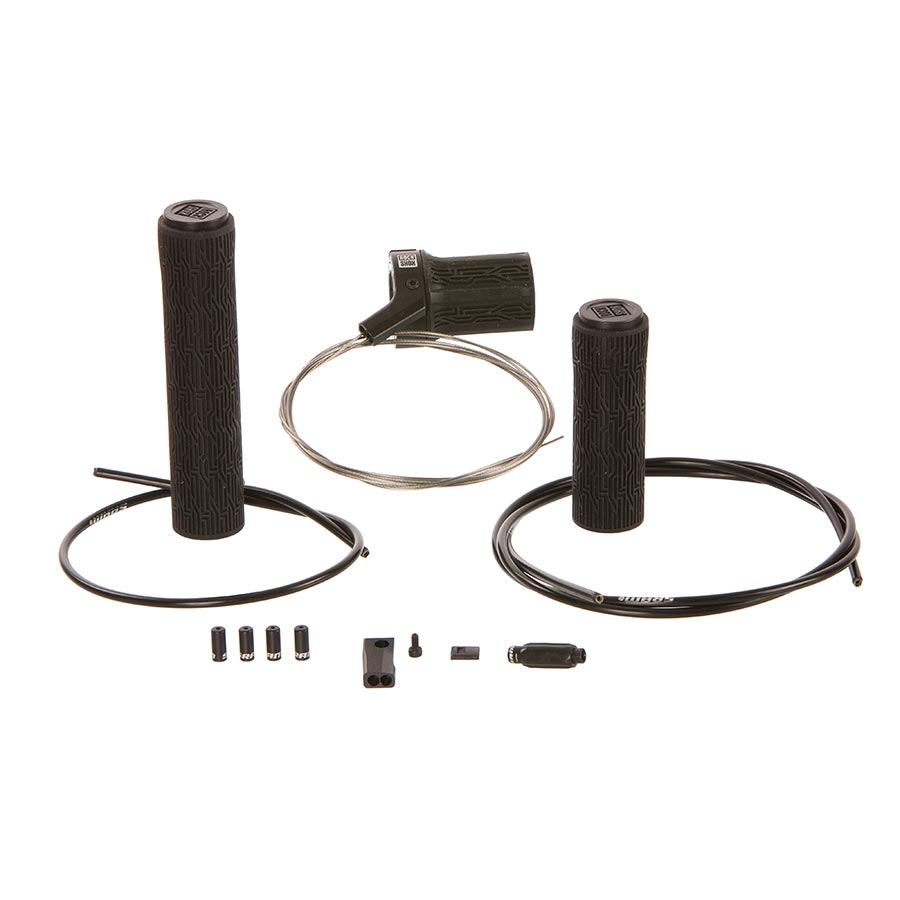 Fork Remote Kits RockShox RockShox TwistLoc Ultimate Full Sprint Remote - Left Right Grips 2 Position Left Remote Forks Shocks B1 Dark Slate Gray
