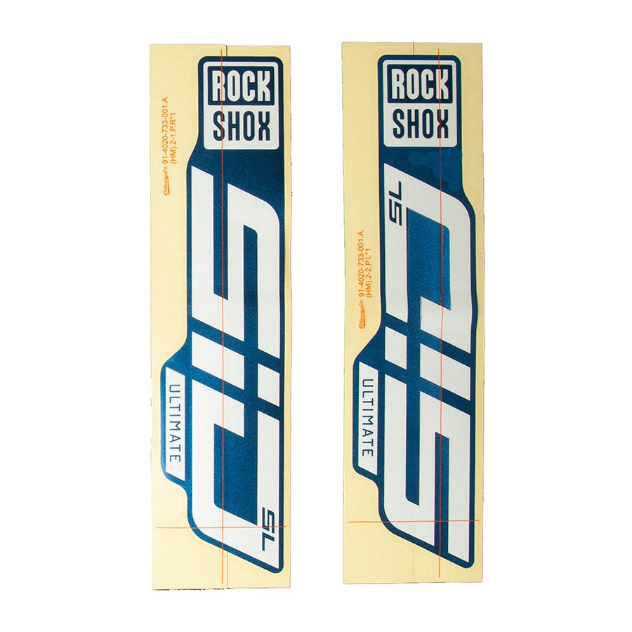 Sticker/Decal RockShox RockShox Fork Decal Kit - SID SL Ultimate 27.5"/29" Dark Slate Gray