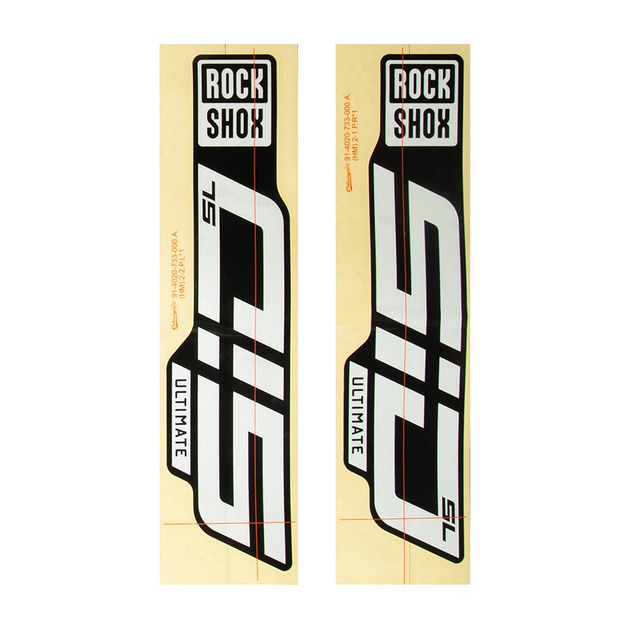 Sticker/Decal RockShox RockShox Fork Decal Kit - SID SL Ultimate 27.5"/29" Wheat