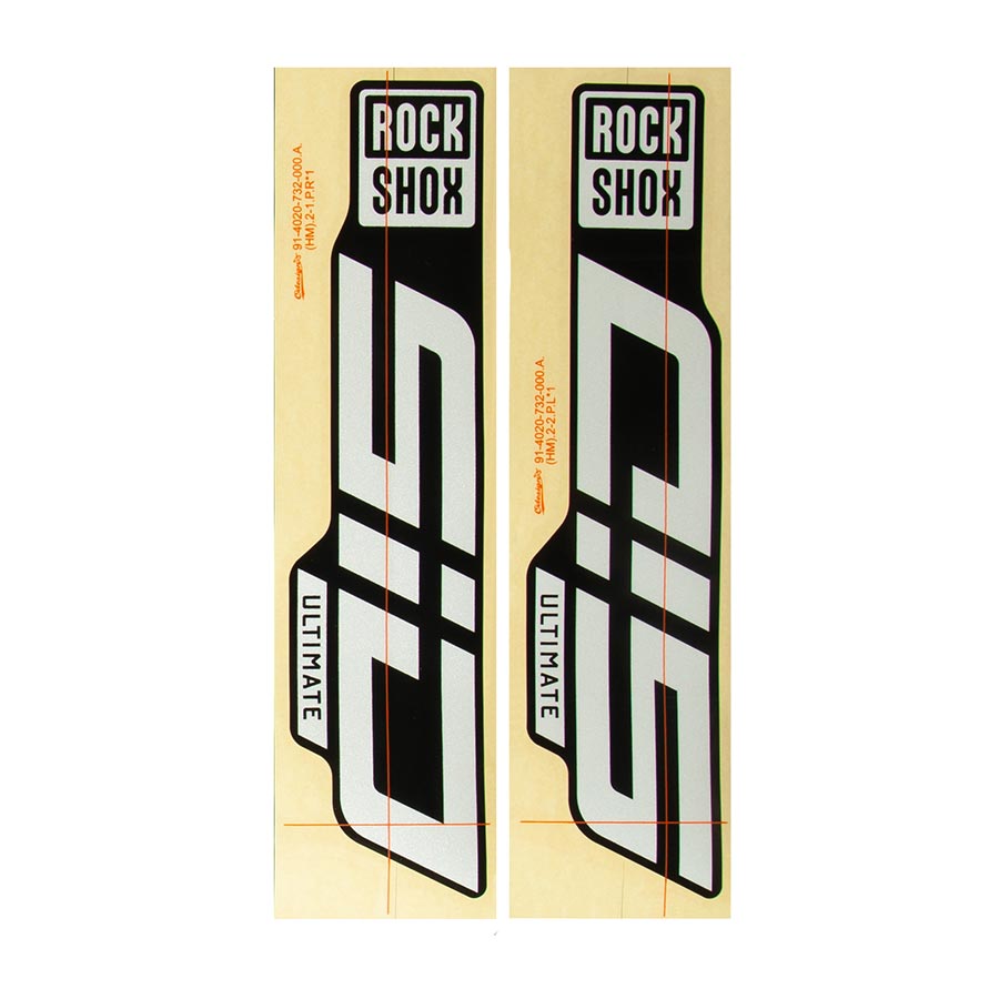 Sticker/Decal RockShox RockShox Fork Decal Kit - SID Ultimate 27.5"/29" Black
