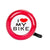 Bells & horns Sunlite Sunlite I Love My Bike Bell Lever Red Firebrick