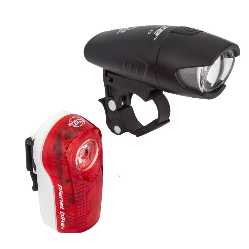 Lights Planet Bike Planet Bike Blaze 1/2 watt/Superflash Headlight/Taillight Set - Black Pale Violet Red