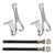 Pedals Sunlite Sunlite Racing Toe Clips X-Large Chrome Plated Gray