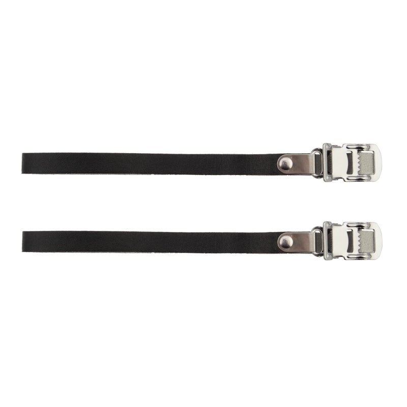 Pedals Sunlite Sunlite Leather Toe Straps 420mm Black Light Gray