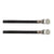 Pedals Sunlite Sunlite Leather Toe Straps 420mm Black Light Gray