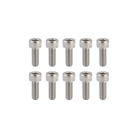 Sunlite Stainless Steel Socket Cap Bolts M6 x 16 M6x1mm TP Bag of 10