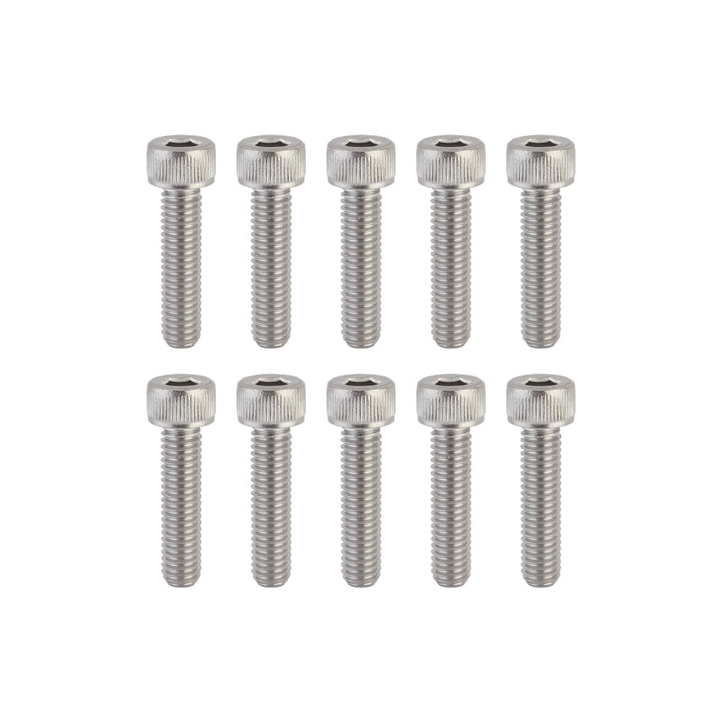 Sunlite Stainless Steel Socket Cap Bolts M6 x 25 M6x1mm TP Bag of 10