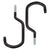Storage Sunlite Sunlite XL HD Storage Hooks Wood Thread Black Dark Slate Gray