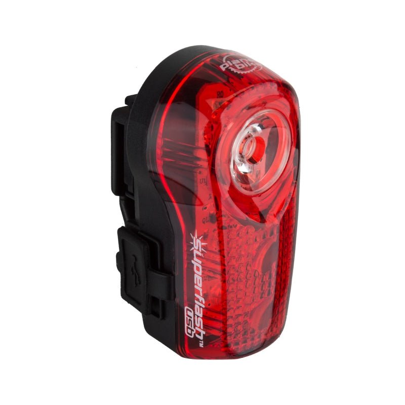 Lights Planet Bike Planet Bike Superflash USB-Rechargeable Tail Light: Red/Black Maroon