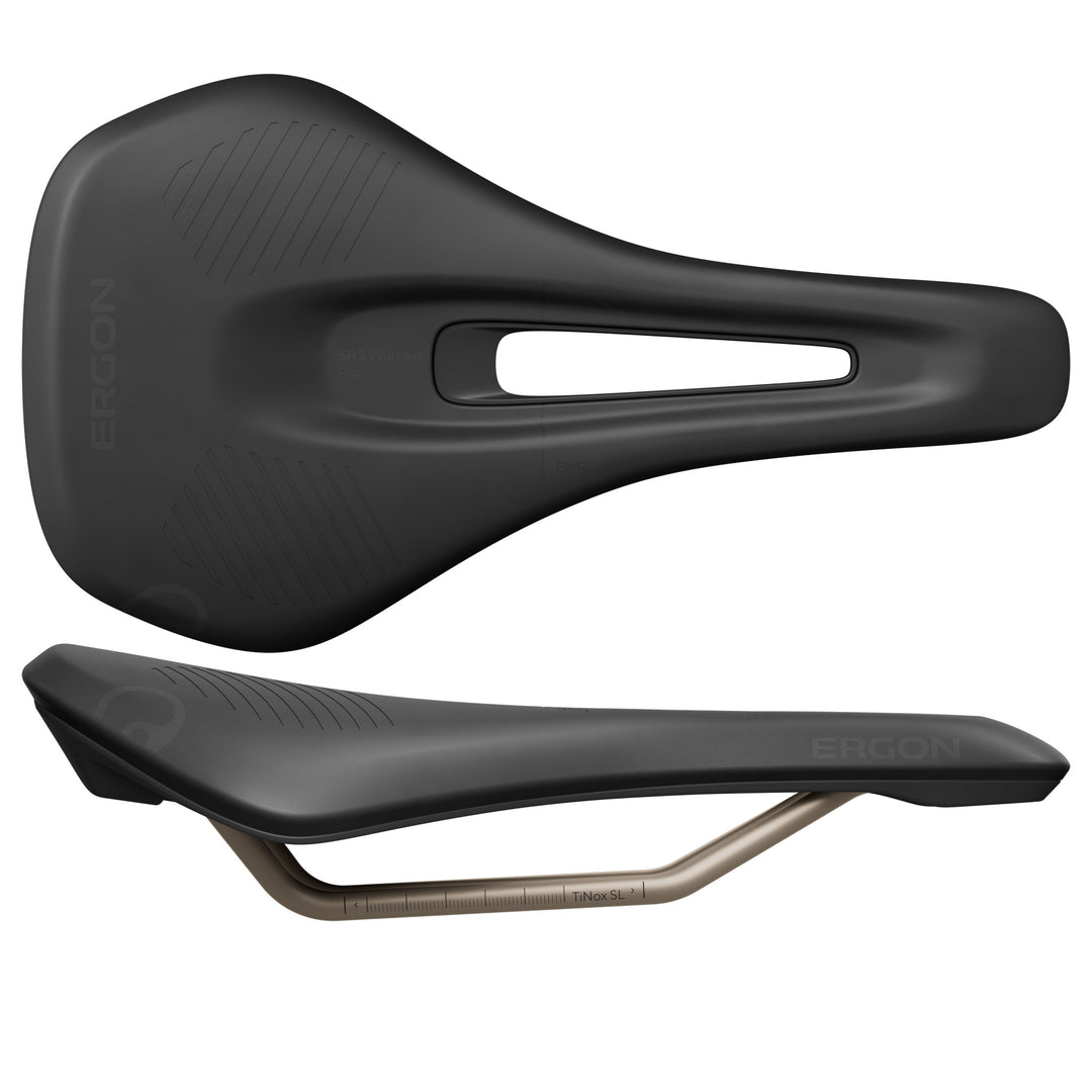 Ergon SRS Pro Saddle - TiNox SL Black Women's Medium/Large