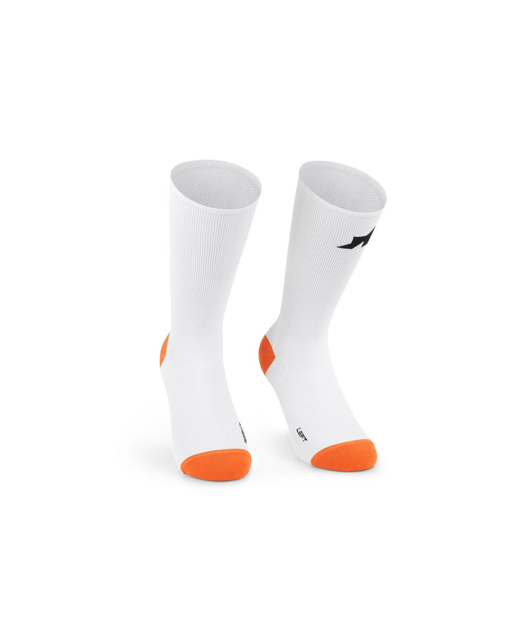 Assos Socks (White Series 0) - Dragonspine Cycling