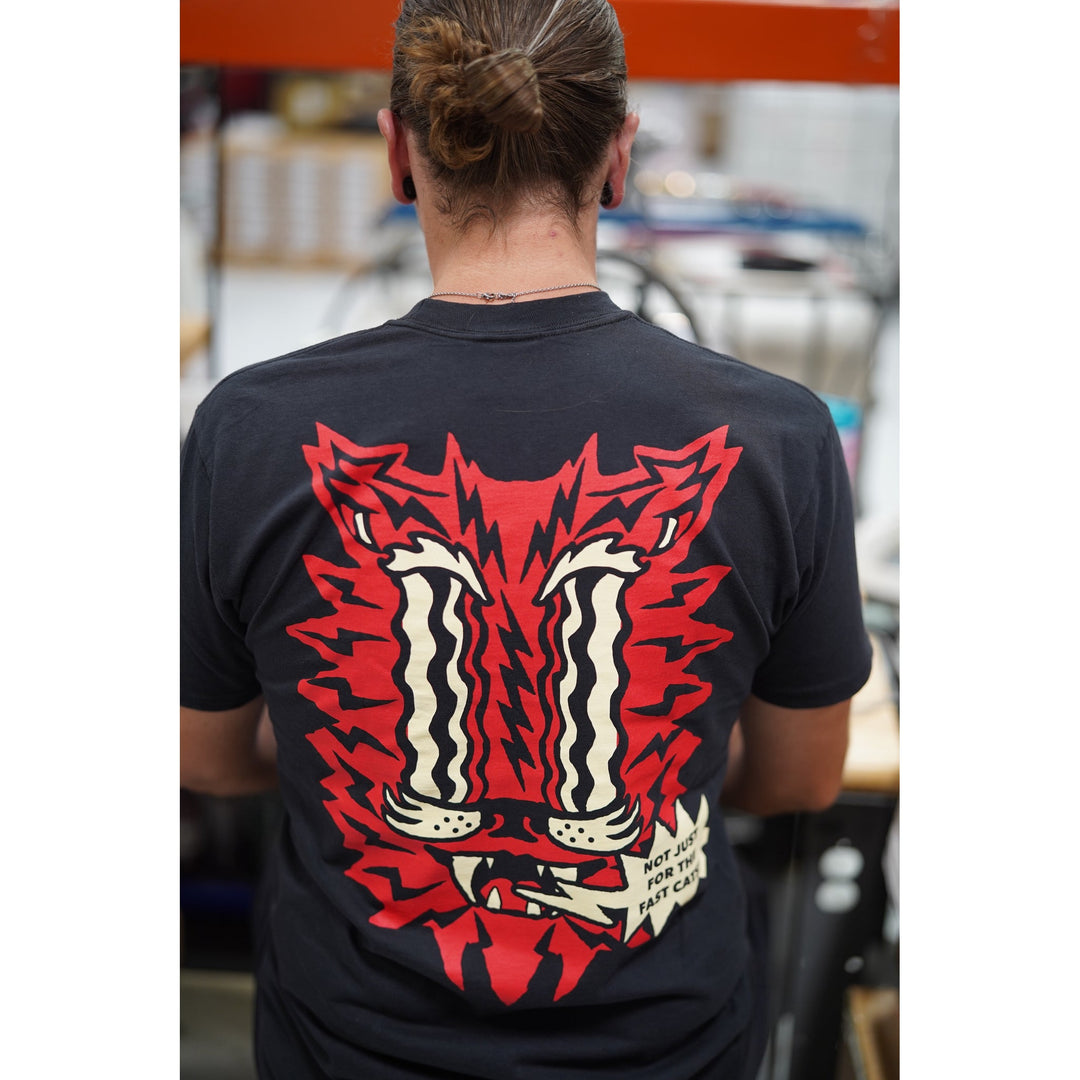 Silca Black Fast Cats Graphic T-Shirt - Dragonspine Cycling