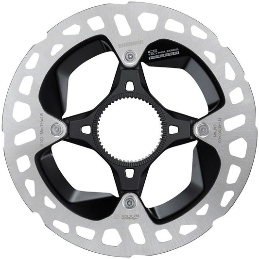 Disc Rotor Shimano Shimano Dura-Ace RT-MT900-SS Disc Brake Rotor - 140mm Centerlock Silver/BLK Gray