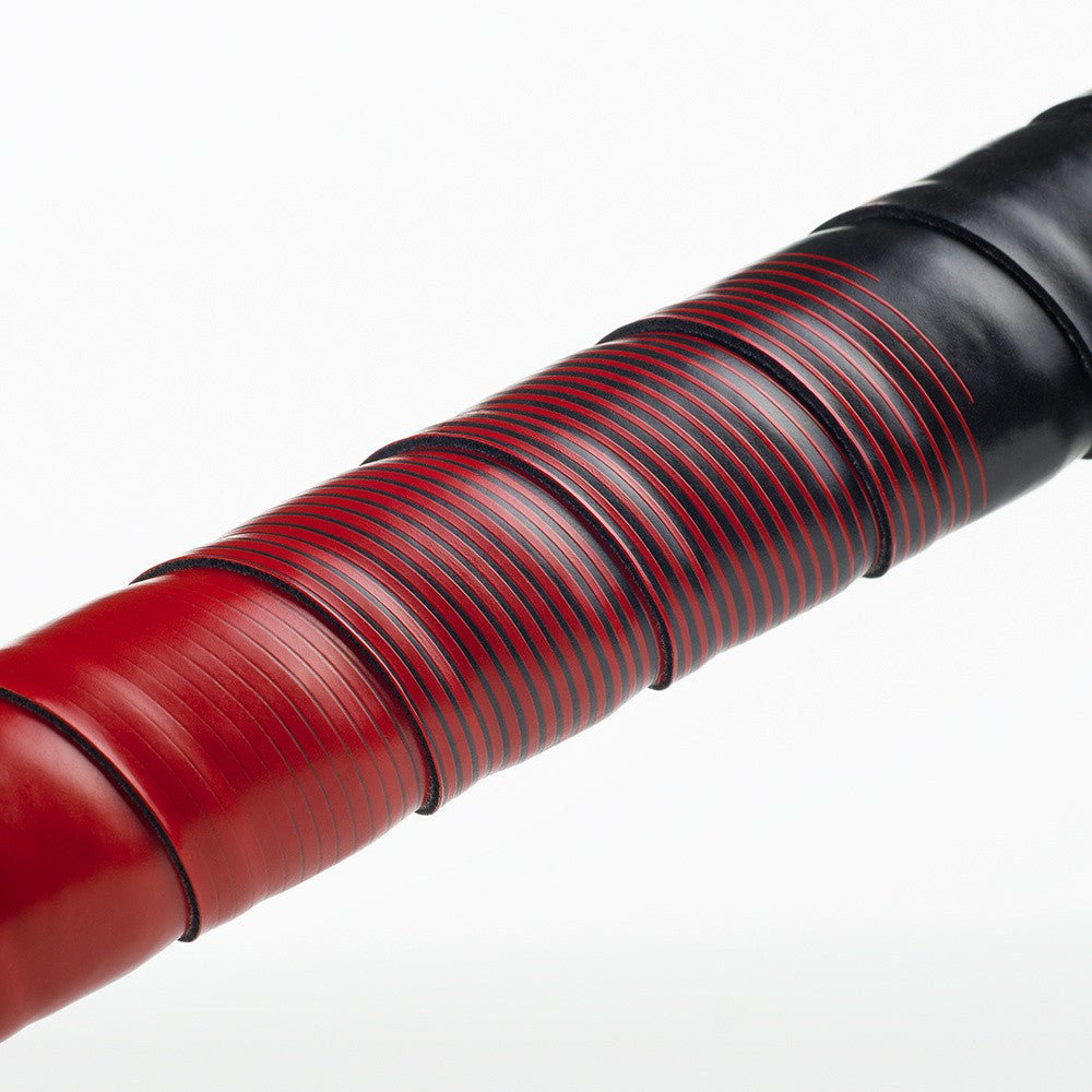Fizik Racefeel 2mm Tacky Bi-Color Bar Tape - Black/Red - Dragonspine Cycling