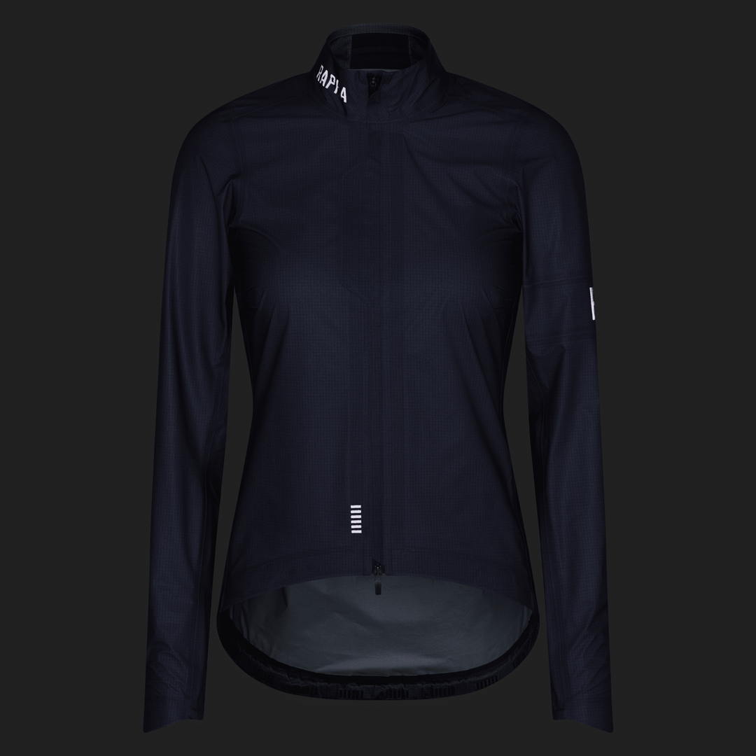 Rapha Women's Pro Team Gore-Tex LW Rain Jacket II (Black/Black) - Dragonspine Cycling