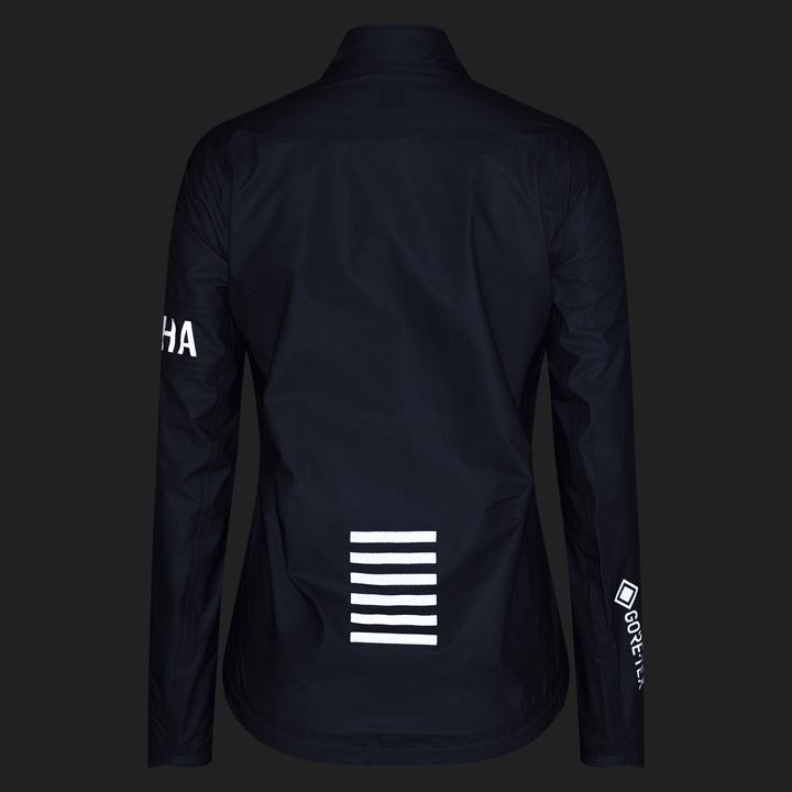 Rapha Women's Pro Team Gore-Tex LW Rain Jacket II (Black/Black) - Dragonspine Cycling