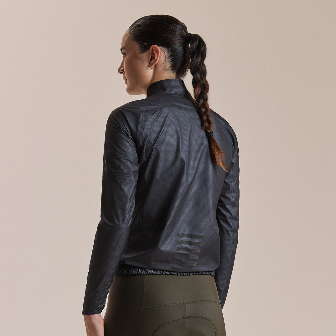 Rapha Women's Pro Team Gore-Tex LW Rain Jacket II (Black/Black) - Dragonspine Cycling