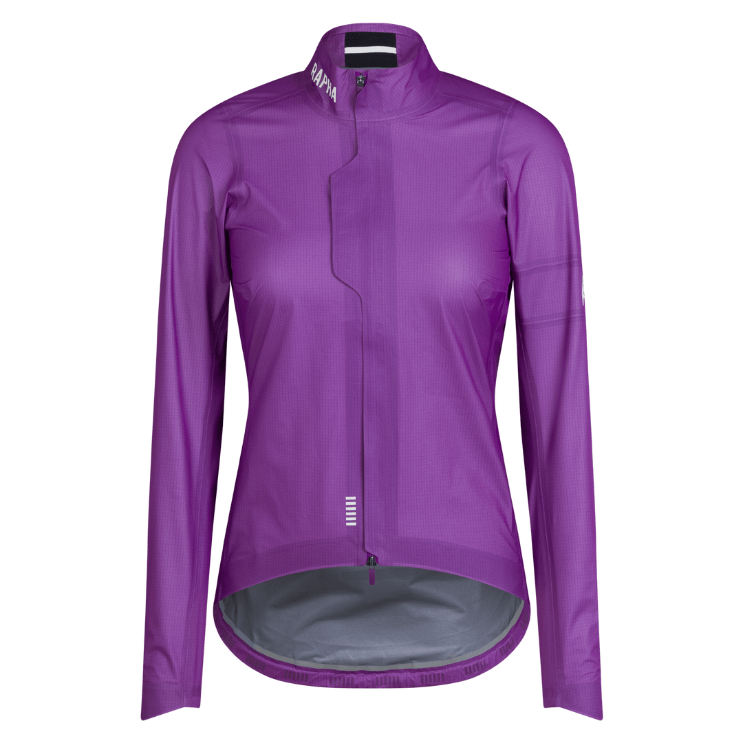 Rapha Women's Pro Team Gore-Tex LW Rain Jacket II (Deep Magenta/White) - Dragonspine Cycling