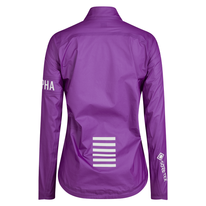 Rapha Women's Pro Team Gore-Tex LW Rain Jacket II (Deep Magenta/White) - Dragonspine Cycling