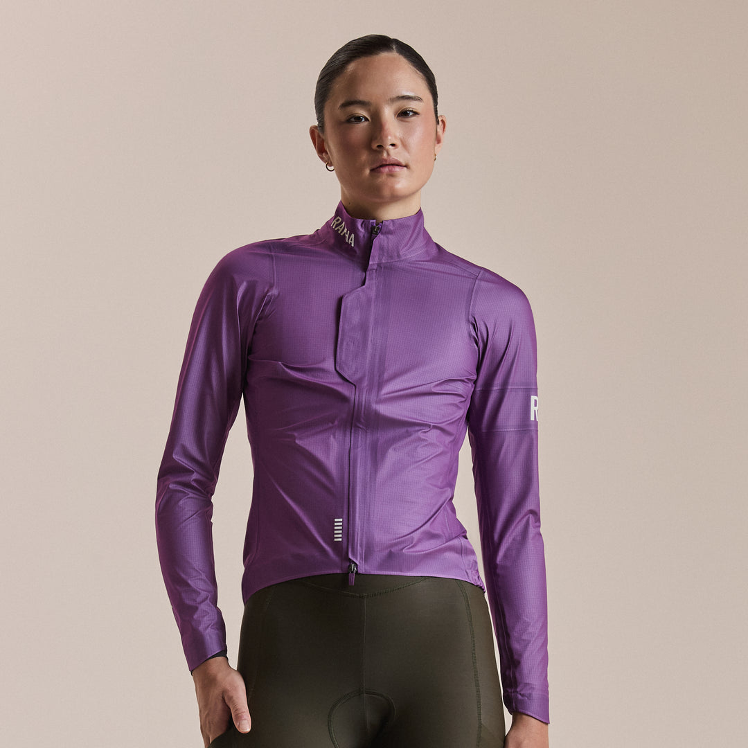 Rapha Women's Pro Team Gore-Tex LW Rain Jacket II (Deep Magenta/White) - Dragonspine Cycling