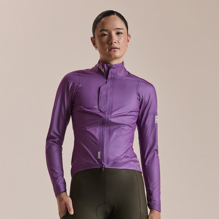 Rapha Women's Pro Team Gore-Tex LW Rain Jacket II (Deep Magenta/White) - Dragonspine Cycling