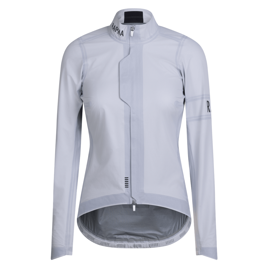 Rapha Women's Pro Team Gore-Tex LW Rain Jacket II (White/Black) - Dragonspine Cycling