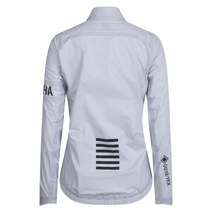 Rapha Women's Pro Team Gore-Tex LW Rain Jacket II (White/Black) - Dragonspine Cycling