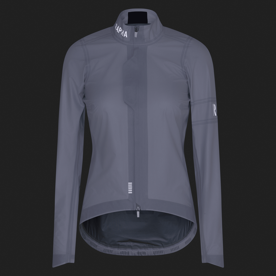 Rapha Women's Pro Team Gore-Tex LW Rain Jacket II (White/Black) - Dragonspine Cycling